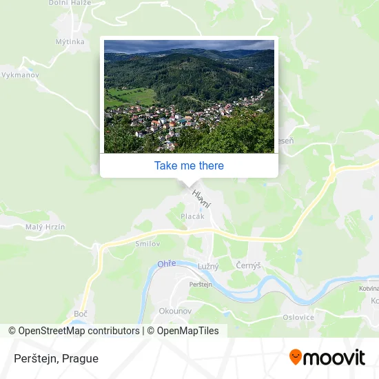 Карта Perštejn