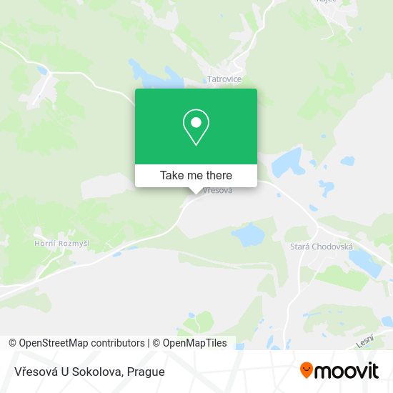 Vřesová U Sokolova map