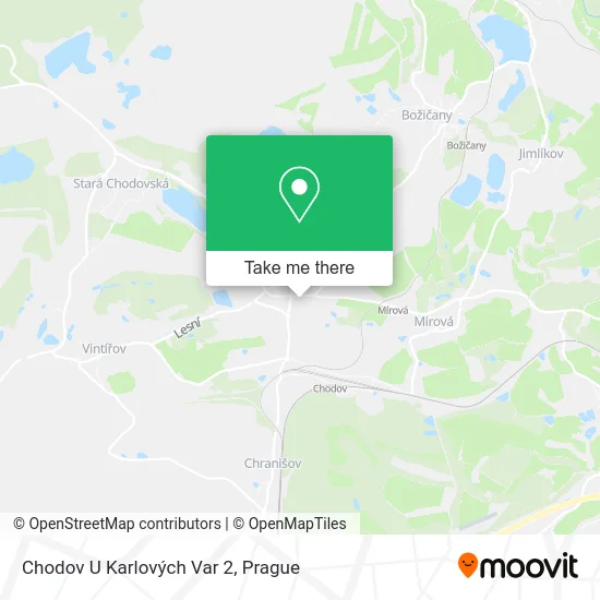 Карта Chodov U Karlových Var 2