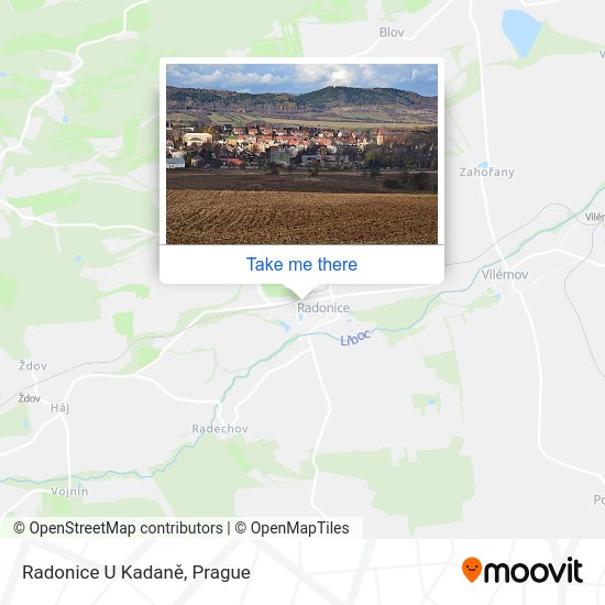 Карта Radonice U Kadaně