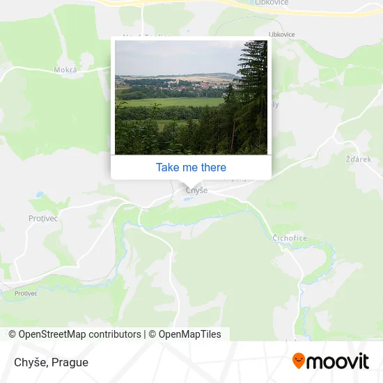 Карта Chyše