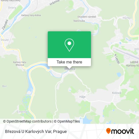 Březová U Karlových Var map