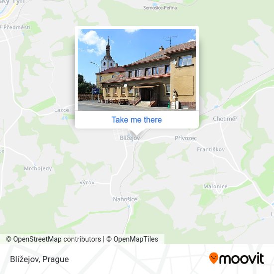 Карта Blížejov