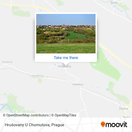 Карта Hrušovany U Chomutova