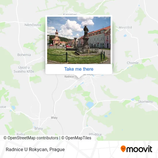 Карта Radnice U Rokycan