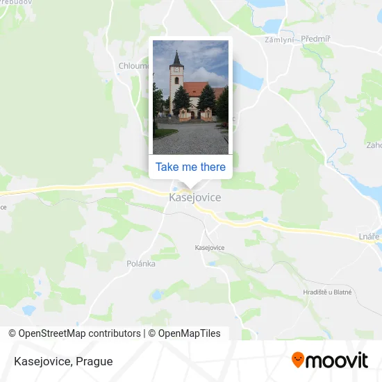 Карта Kasejovice