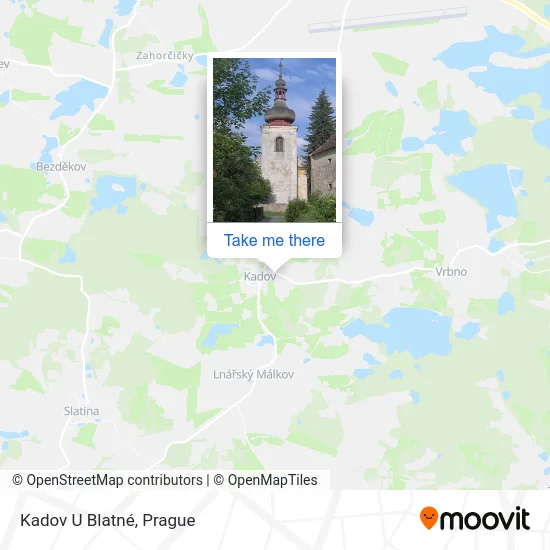 Карта Kadov U Blatné