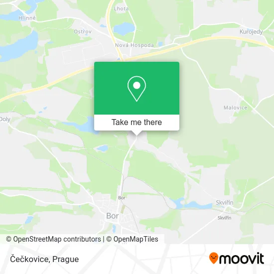 Карта Čečkovice