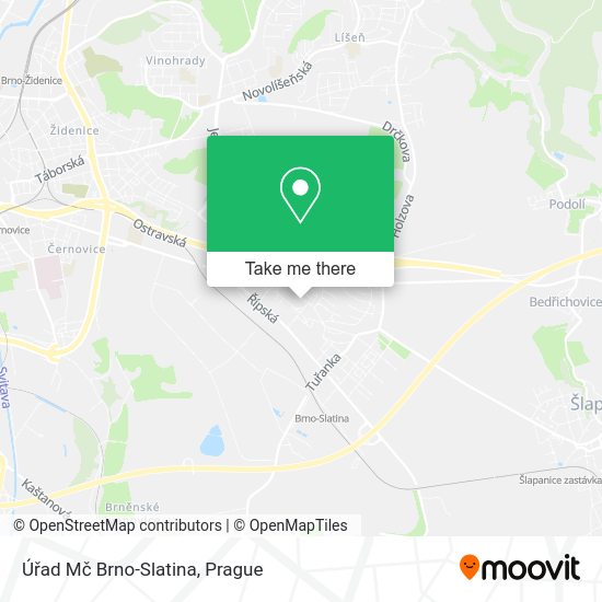 Úřad Mč Brno-Slatina map