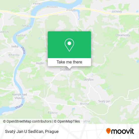 Svatý Jan U Sedlčan map