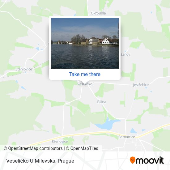 Veselíčko U Milevska map