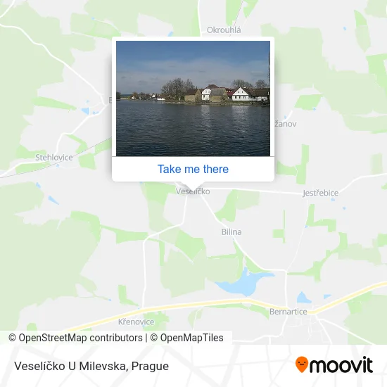Карта Veselíčko U Milevska
