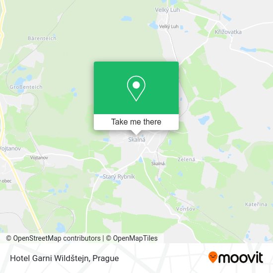Hotel Garni Wildštejn map