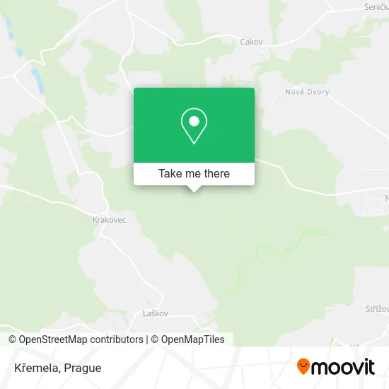 Křemela map