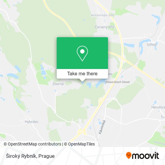 Široký Rybník map