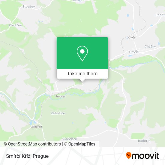 Smírčí Kříž map