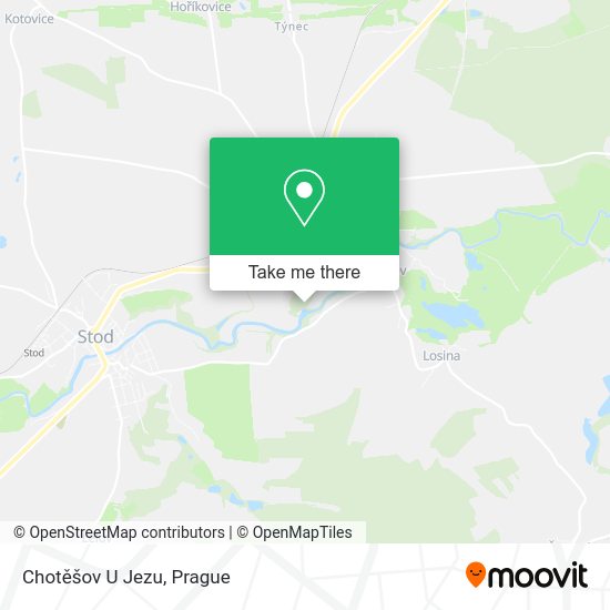 Chotěšov U Jezu map