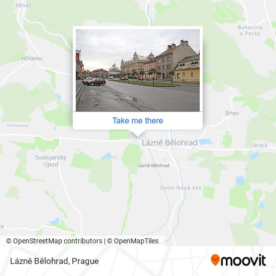 Lázně Bělohrad map