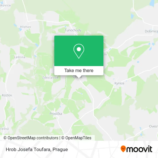 Карта Hrob Josefa Toufara