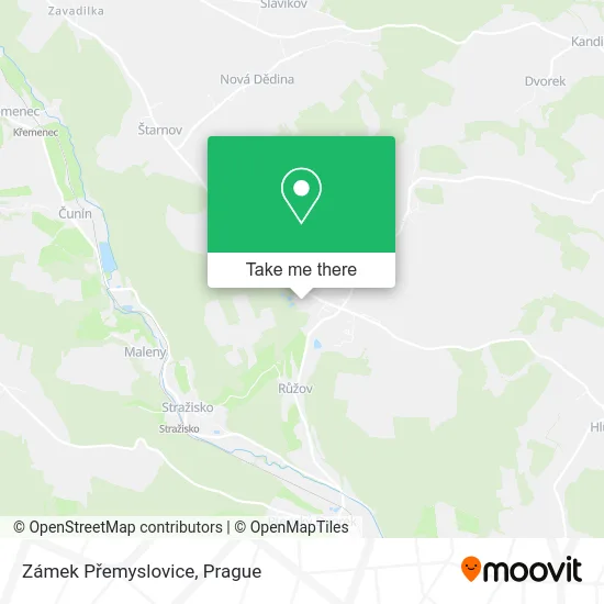 Карта Zámek Přemyslovice