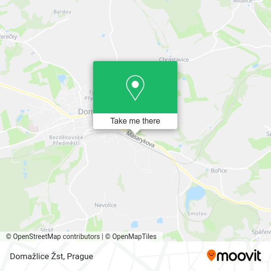 Domažlice Žst map