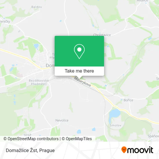 Карта Domažlice Žst