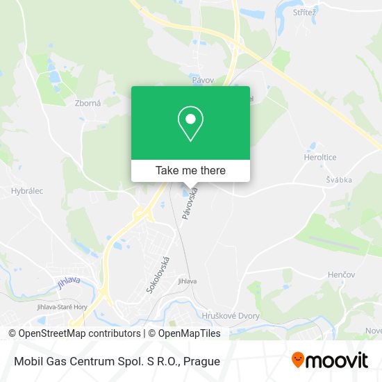 Mobil Gas Centrum Spol. S R.O. map