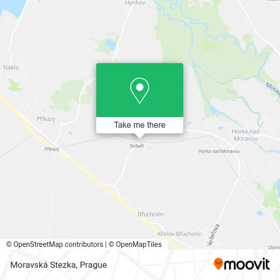 Карта Moravská Stezka