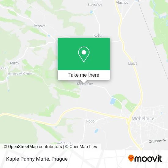 Карта Kaple Panny Marie