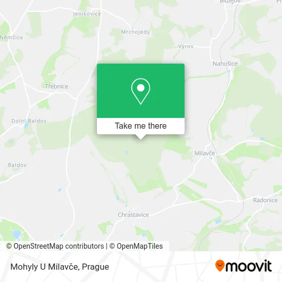 Карта Mohyly U Milavče