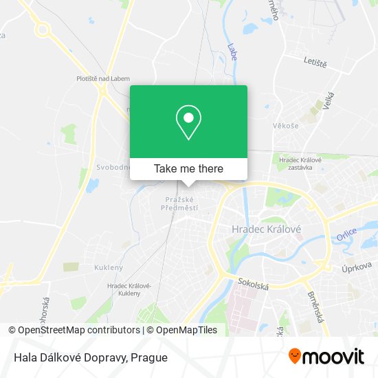 Hala Dálkové Dopravy map