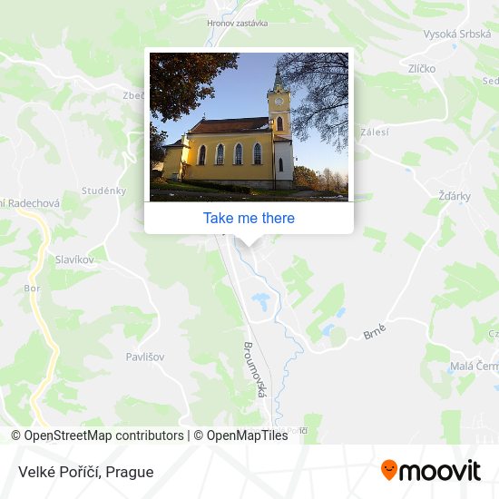 Velké Poříčí map