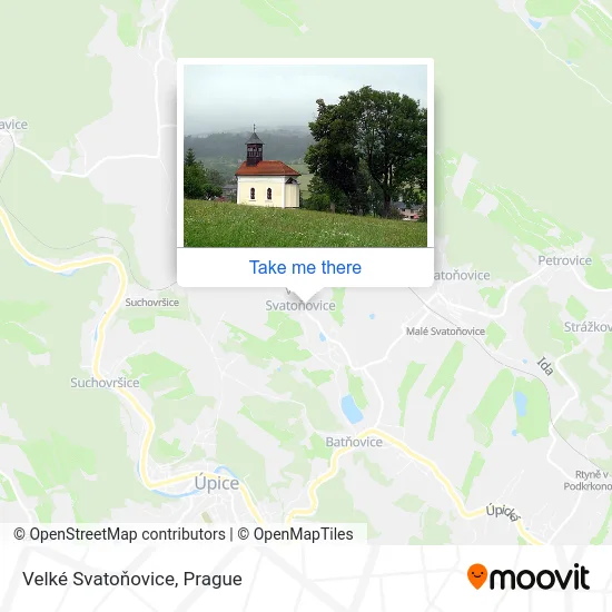 Карта Velké Svatoňovice