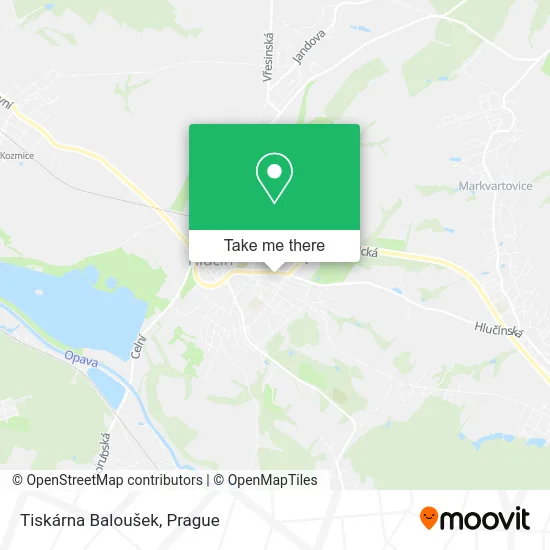 Карта Tiskárna Baloušek