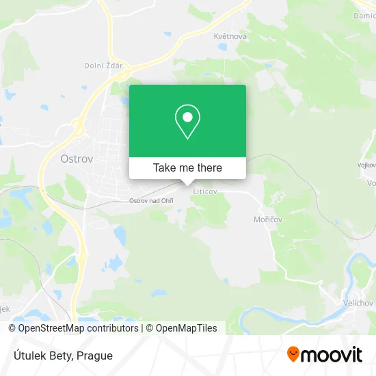 Карта Útulek Bety