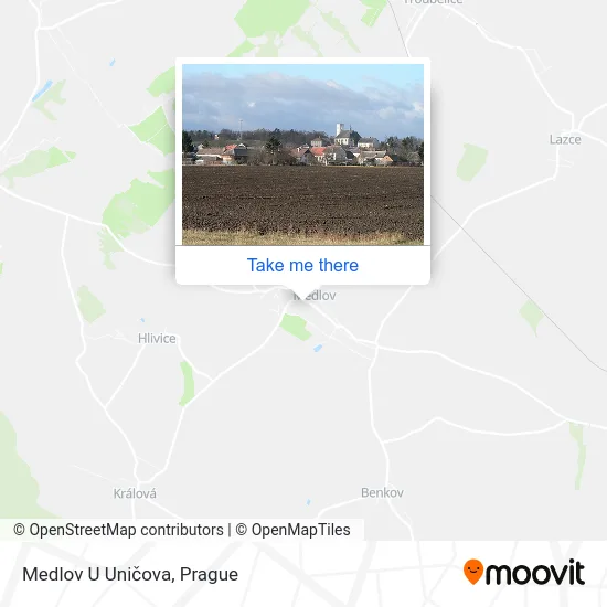 Карта Medlov U Uničova