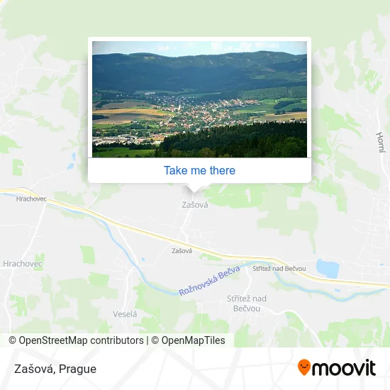 Карта Zašová
