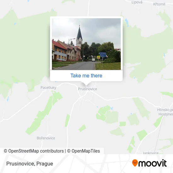 Карта Prusinovice
