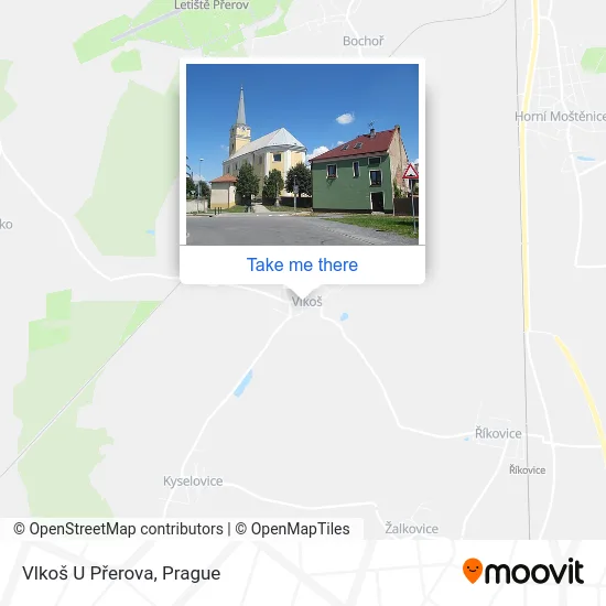 Карта Vlkoš U Přerova