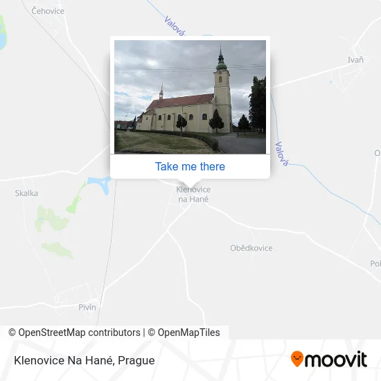 Карта Klenovice Na Hané