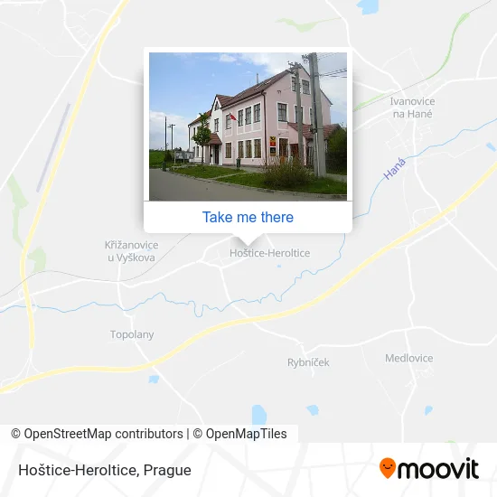 Карта Hoštice-Heroltice