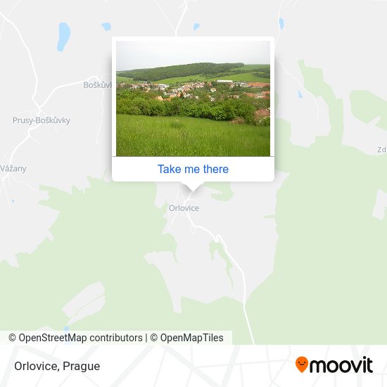 Карта Orlovice