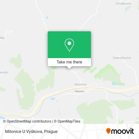 Milonice U Vyškova map