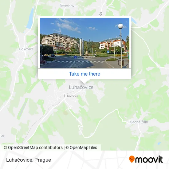 Карта Luhačovice