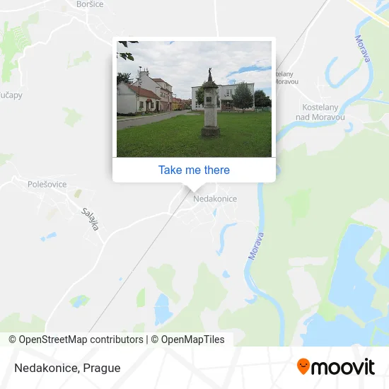 Карта Nedakonice