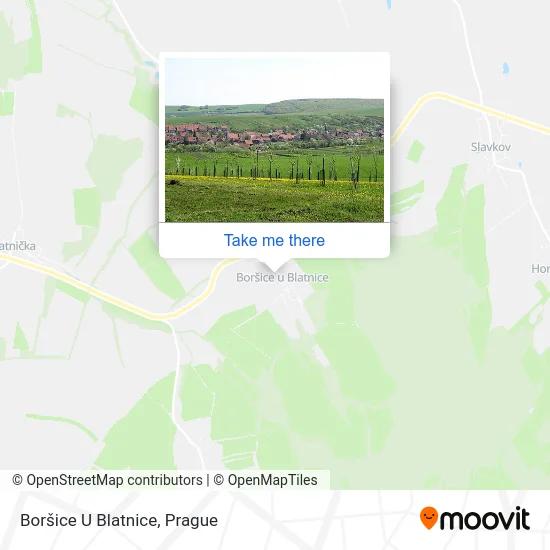 Карта Boršice U Blatnice
