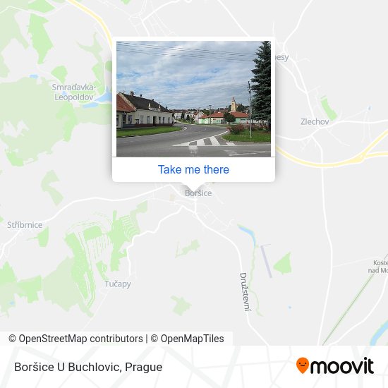Карта Boršice U Buchlovic