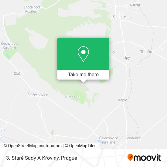 3. Staré Sady A Křoviny map