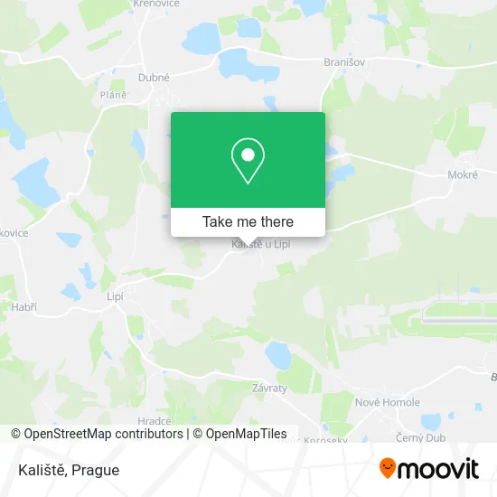 Карта Kaliště