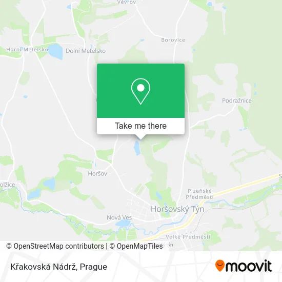 Křakovská Nádrž map